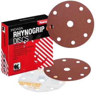 Indasa RHYNOGRIP HEAVY LINE Schleifscheibe Klett 8+1H Ø 150mm
